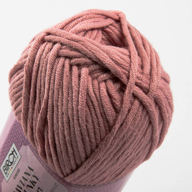 Dim Gray Birch Caviana Chunky - 60% Cotton 40% Acrylic- 150G - 02 Pink Clay Knitting and Crochet Yarn