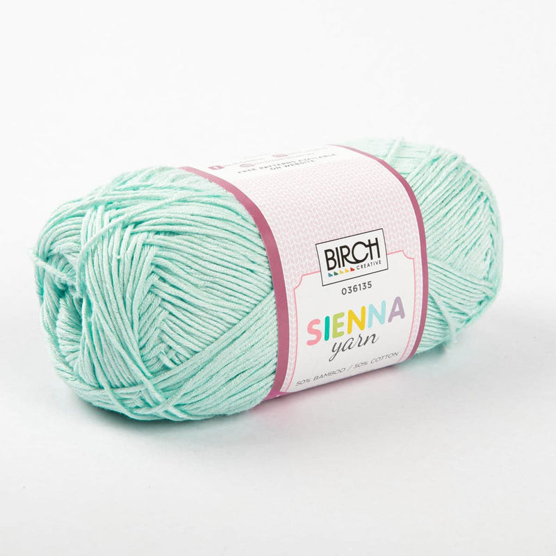 White Smoke Birch Sienna - 50%Bamboo 50% Cotton - 100G - 05 Aquamarine Knitting and Crochet Yarn