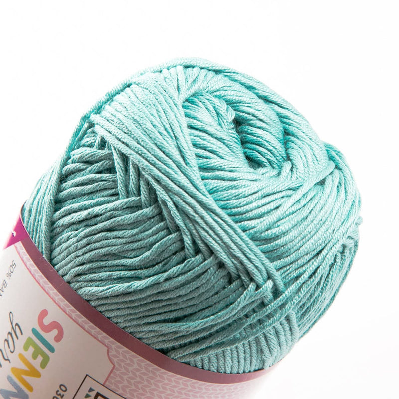 Dark Gray Birch Sienna - 50%Bamboo 50% Cotton - 100G - 06 Reef Waters Knitting and Crochet Yarn