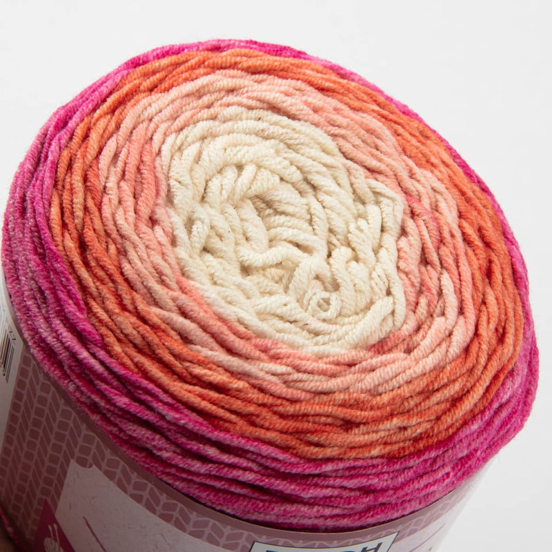 Wheat Birch Cove Print - 60% Cotton 40% Acrylic 100G - 20 Pink Fizz Knitting and Crochet Yarn
