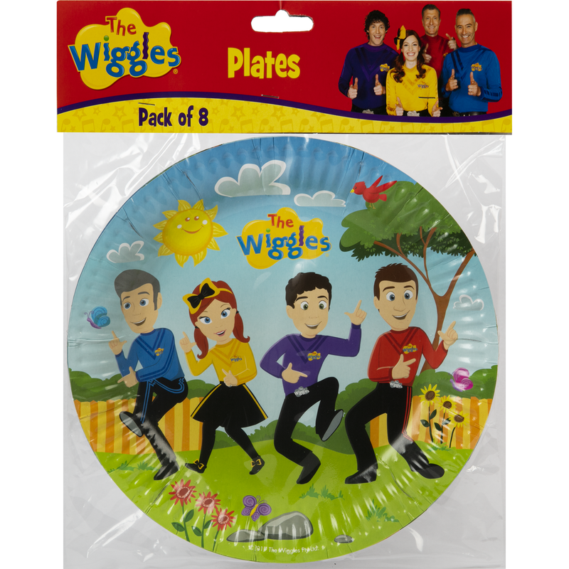 Gray The Wiggles Round Paper Plates 23cm (8 Piece) Party Supplies