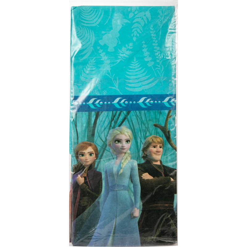 Light Sea Green Frozen 2 Paper Tablecover 2.4m x 1.3m (1 Piece) Party Supplies