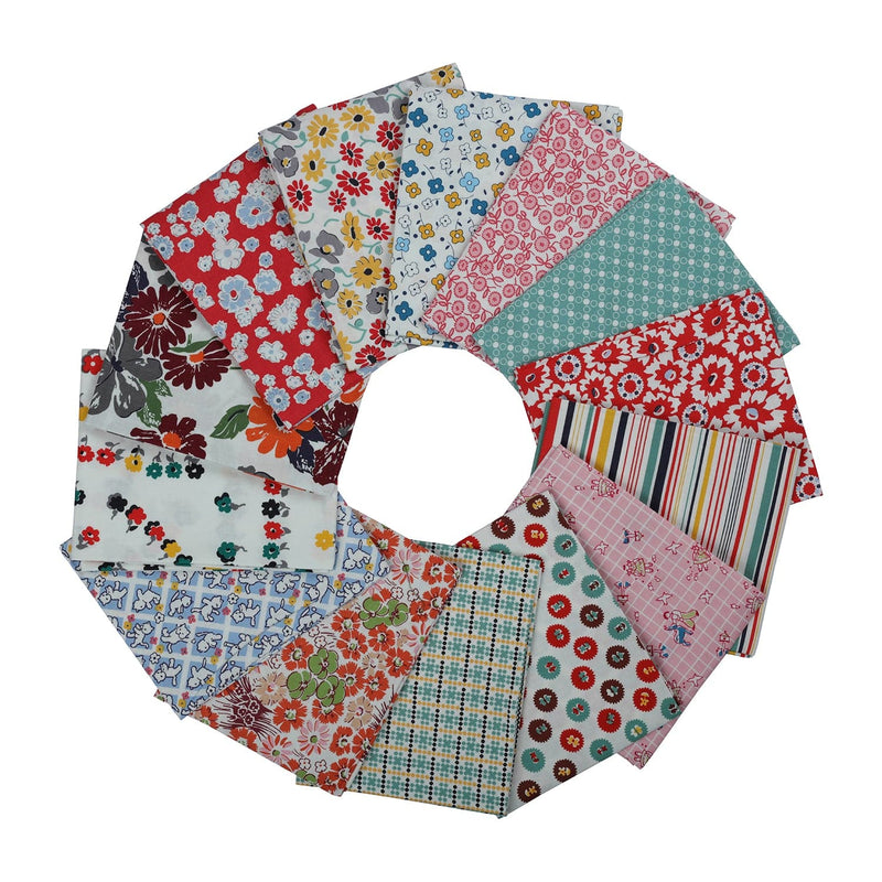 Rosy Brown Leutenegger Fabric Fat Quarter Bundle  - Betty's Pantry Quilting Fabrics