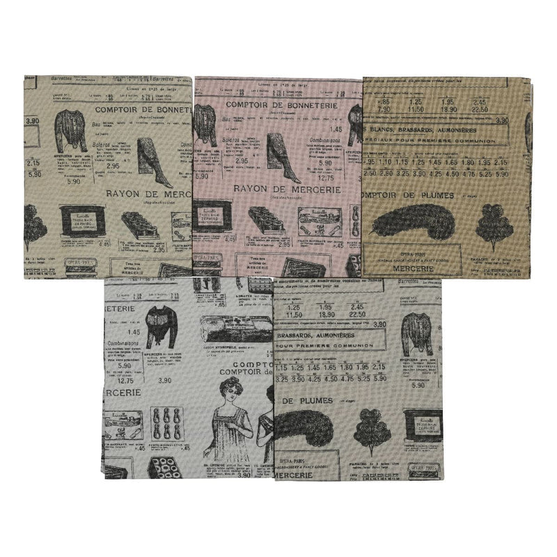 Dark Gray Leutenegger Fabric Fat Quarter Bundle - Comptoir De Mercerie Quilting Fabrics