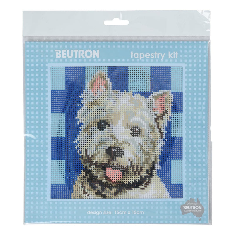 Dark Gray Tapestry Kit - Terrier 15X15cm Needlework Kits
