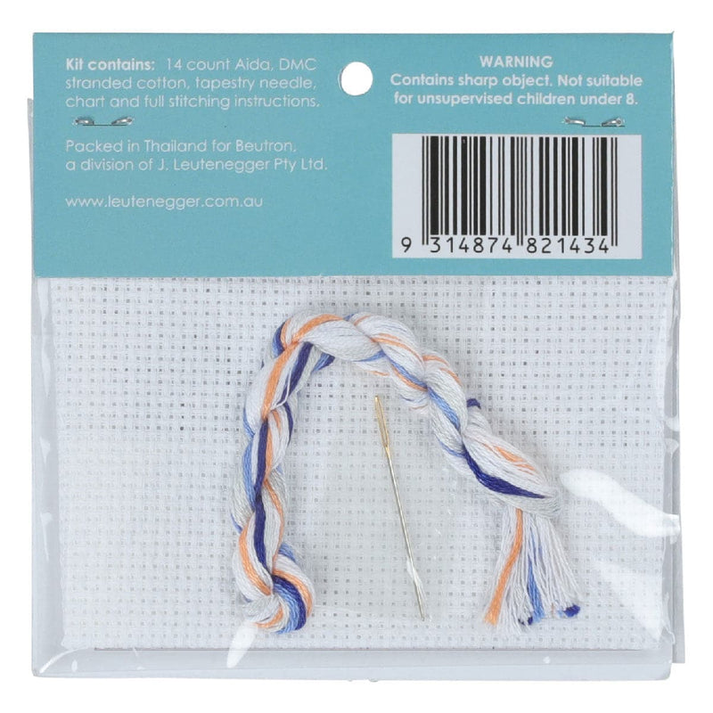 Light Gray Swan Cross Stitch Kit  7X7Cm Needlework Kits