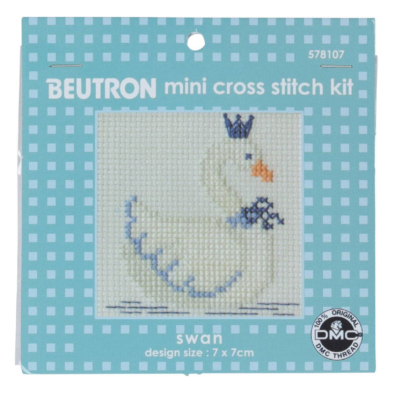 Gray Swan Cross Stitch Kit  7X7Cm Needlework Kits