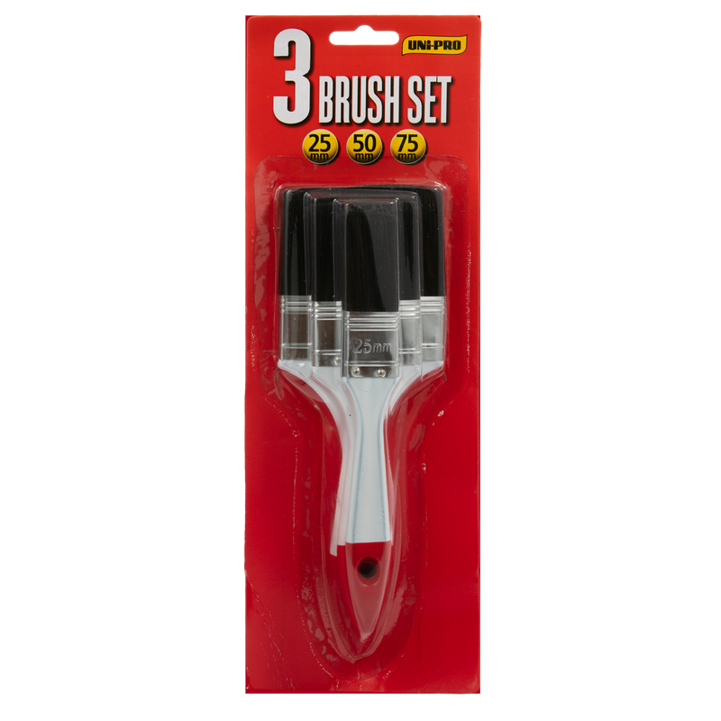 Firebrick UNi-PRO 3 Brush Set (25, 50 & 75mm) Paint Brushes