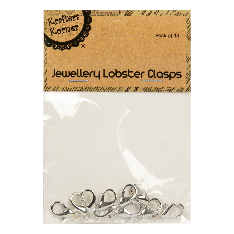Sienna Krafters Korner Jewellery Lobster Clasps 10 Pack Jewelry Findings
