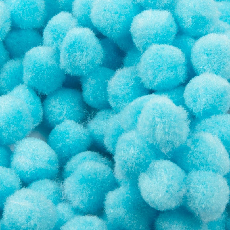 Light Sea Green Krafters Korner Pom Pom-Light Blue 1.5cm (200 Pack) Pom Pom