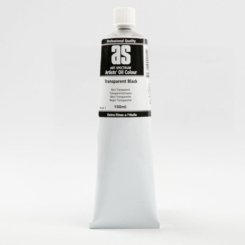 Black Art Spectrum Oil Paint 150mL Transparent Black  S1 Oil Paints