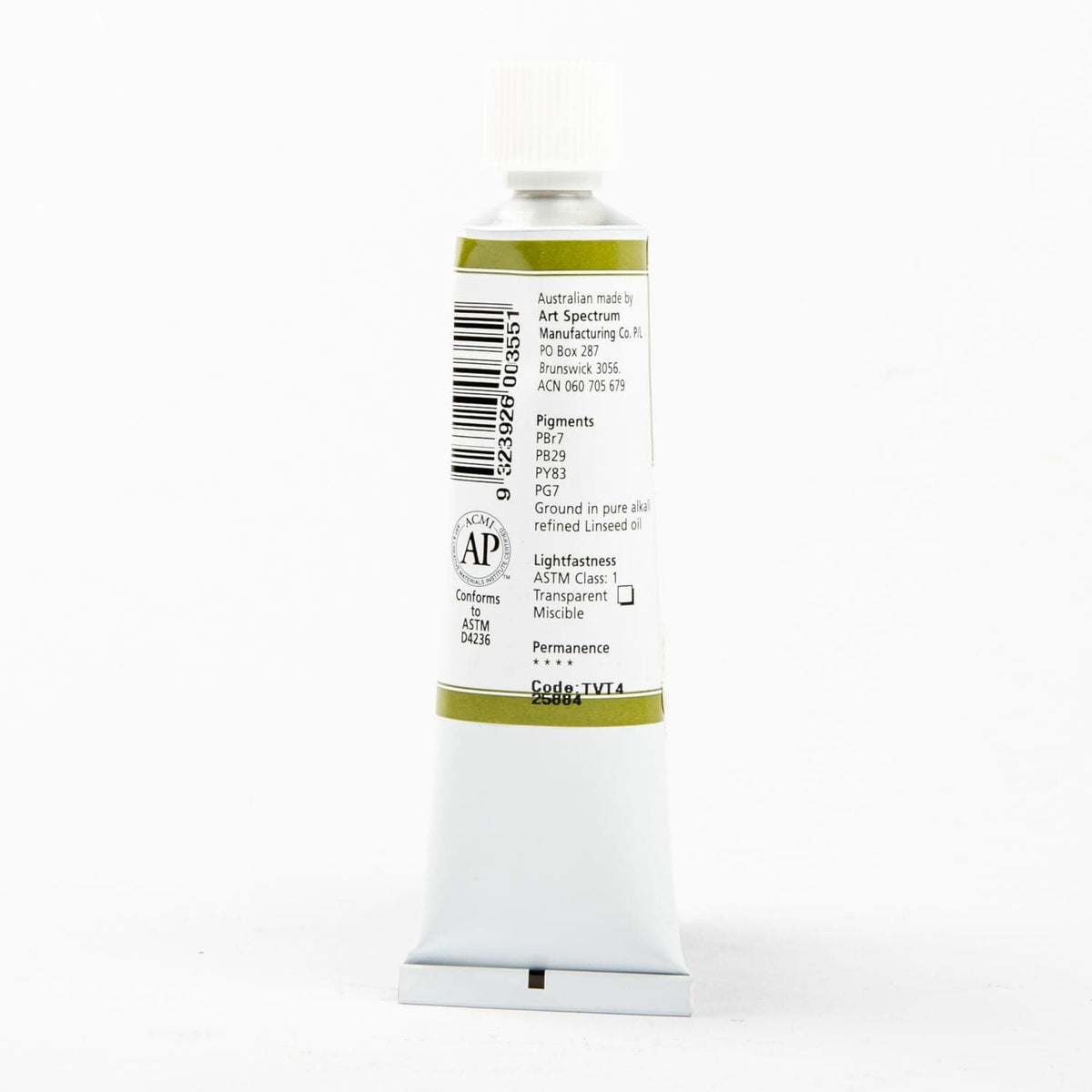 White Smoke Art Spectrum Oil Paint 40mL Terre Verte Traditional  S1 Oil Paints