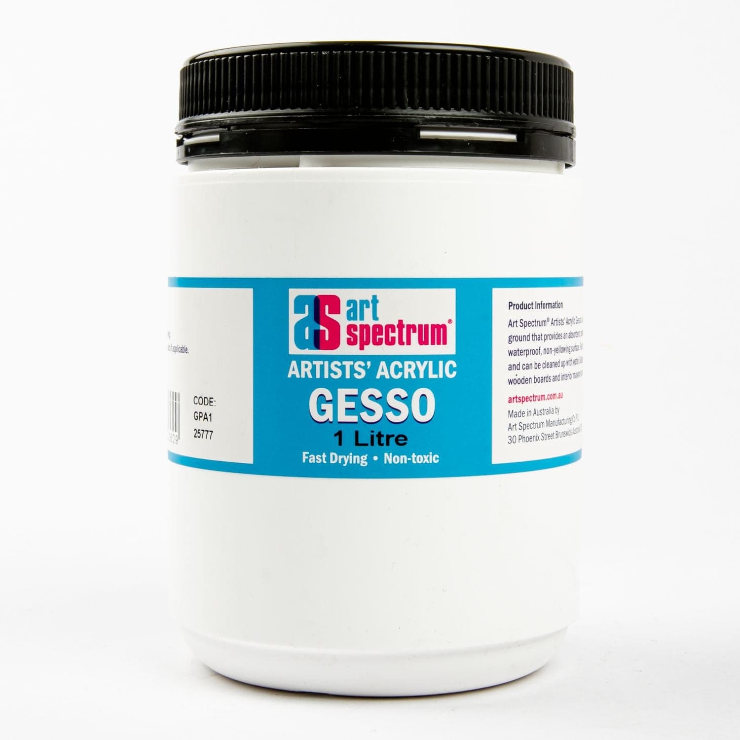 White Smoke Art Spectrum  1Lt Artists' Quality Gesso - White Acrylic Paints