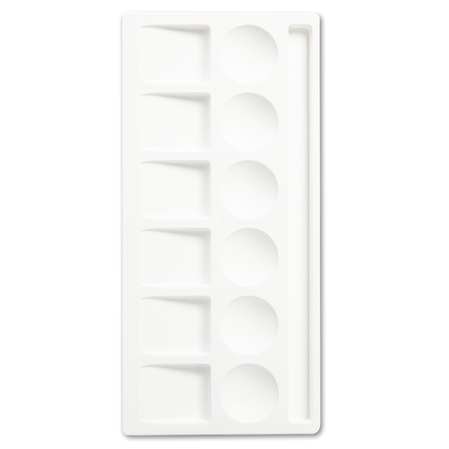White Smoke Art Spectrum Plastic Palette No 1 - 6 Well Paint Palettes