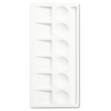 White Smoke Art Spectrum Plastic Palette No 1 - 6 Well Paint Palettes