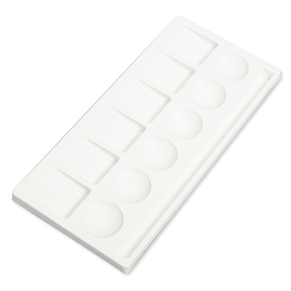 White Smoke Art Spectrum Plastic Palette No 1 - 6 Well Paint Palettes