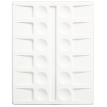 White Smoke Art Spectrum Plastic Palette No 2 - 12 Well Paint Palettes