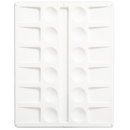 White Smoke Art Spectrum Plastic Palette No 2 - 12 Well Paint Palettes