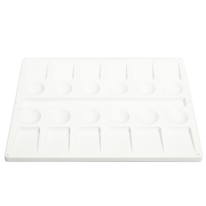 White Smoke Art Spectrum Plastic Palette No 2 - 12 Well Paint Palettes