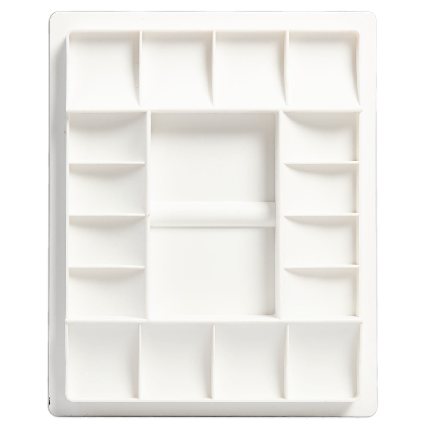 Beige Art Spectrum Plastic Palette - 16 Well With Lid Paint Palettes