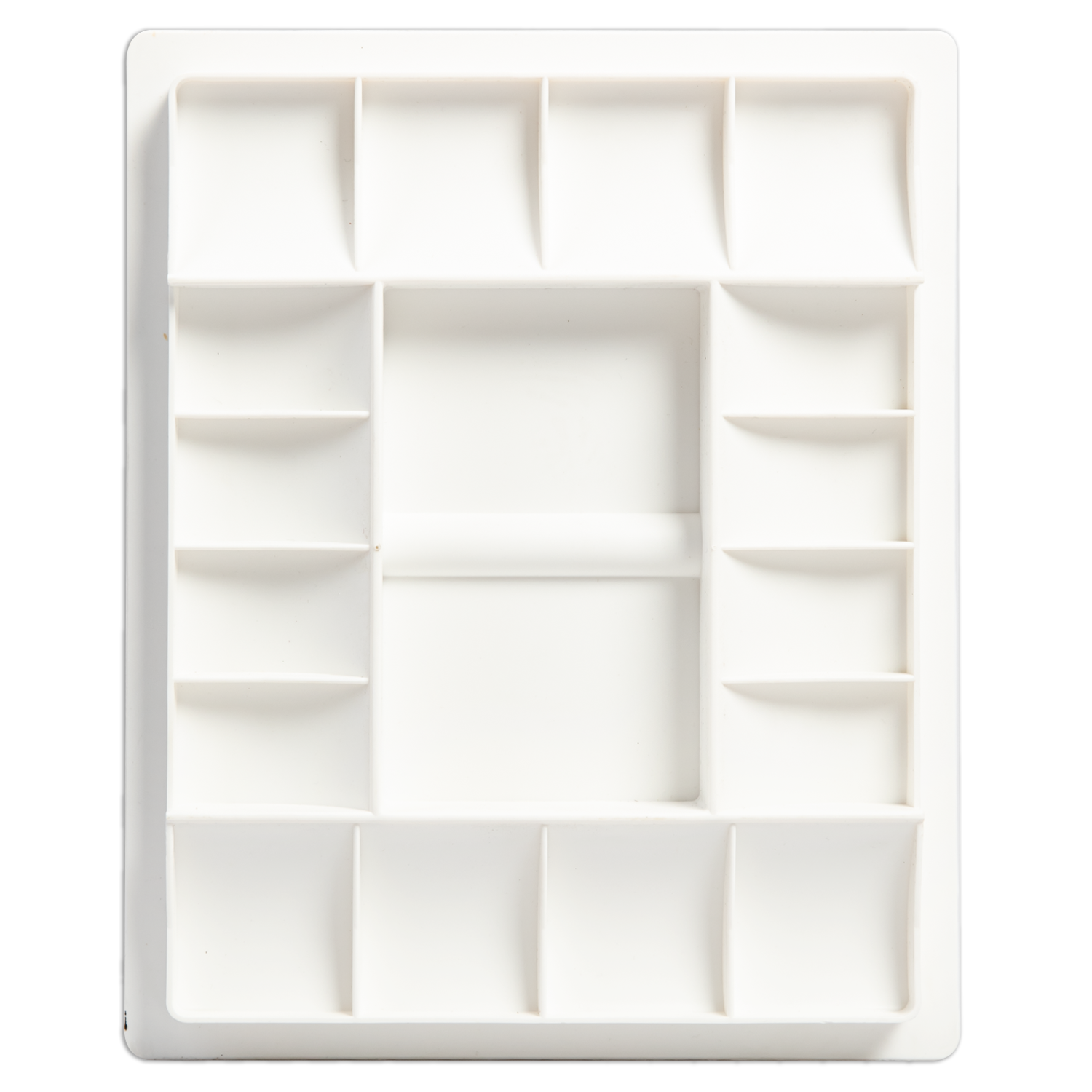Beige Art Spectrum Plastic Palette - 16 Well With Lid Paint Palettes