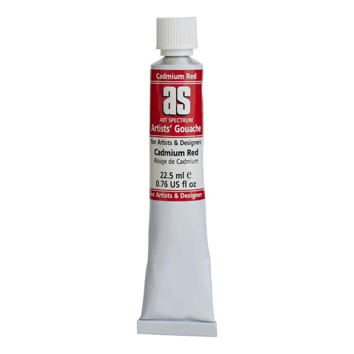 Light Gray Art Spectrum  Gouache 22.5mL Cadmium Red Gouache