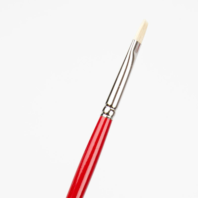 White Smoke Art Spectrum Brush Series 1000 Interlocked Hog Bristle - Bright Size - 2 Paint Brushes