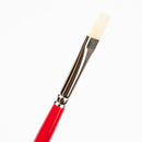 White Smoke Art Spectrum Brush Series 1000 Interlocked Hog Bristle - Bright Size - 4 Paint Brushes
