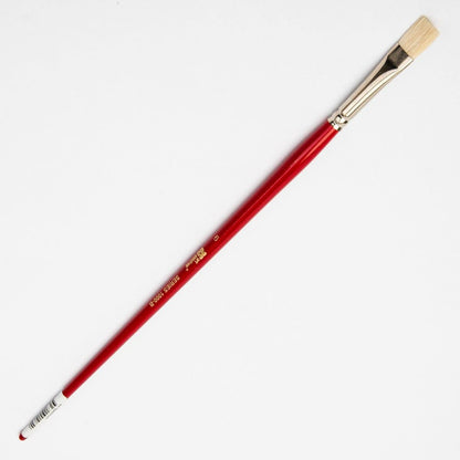 White Smoke Art Spectrum Brush Series 1000 Interlocked Hog Bristle - Bright Size - 6 Paint Brushes