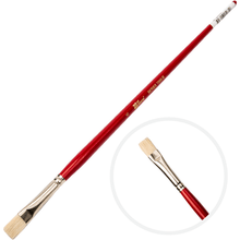 Light Gray Art Spectrum Brush Series 1000 Interlocked Hog Bristle - Bright Size - 6 Paint Brushes