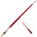 Light Gray Art Spectrum Brush Series 1000 Interlocked Hog Bristle - Bright Size - 6 Paint Brushes