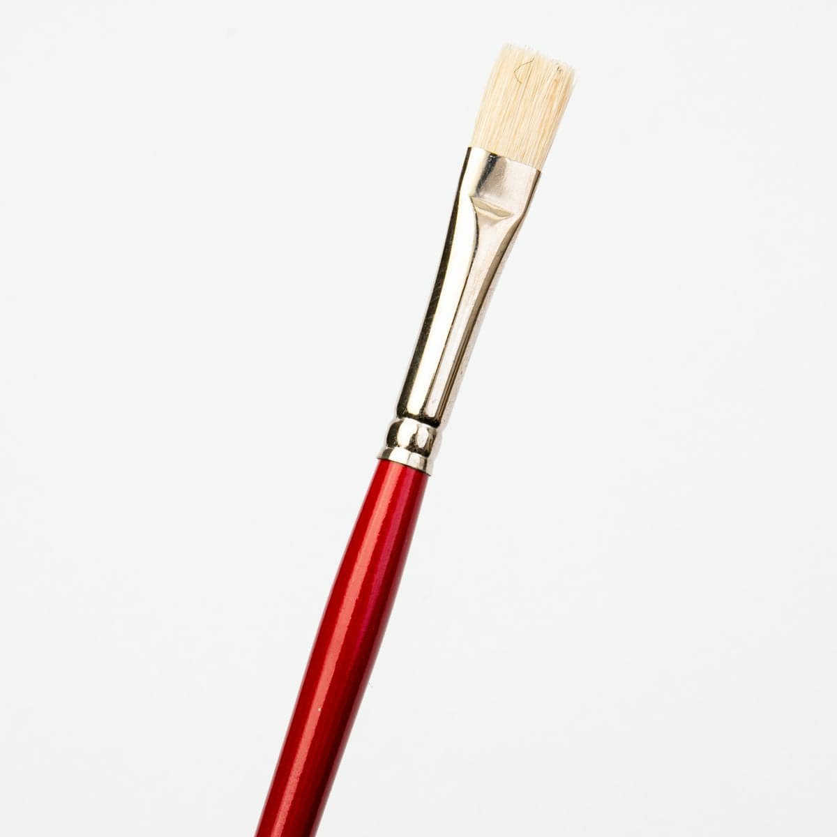 White Smoke Art Spectrum Brush Series 1000 Interlocked Hog Bristle - Bright Size - 6 Paint Brushes
