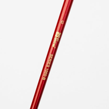 White Smoke Art Spectrum Brush Series 1000 Interlocked Hog Bristle - Bright Size - 6 Paint Brushes