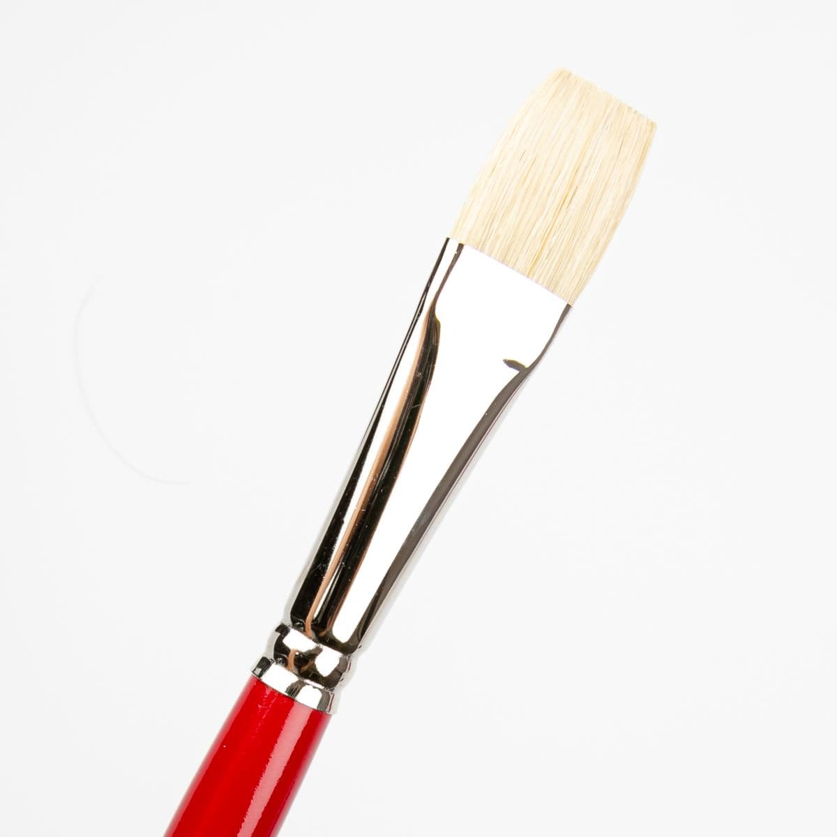 White Smoke Art Spectrum Brush Series 1000 Interlocked Hog Bristle - Bright Size - 10 Paint Brushes