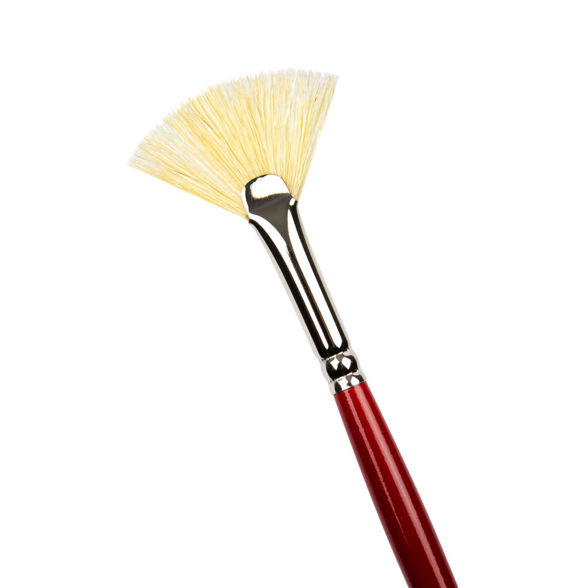 Dark Red Art Spectrum Brush Series 1000 Interlocked Hog Bristle - Fan Size - 2 Paint Brushes