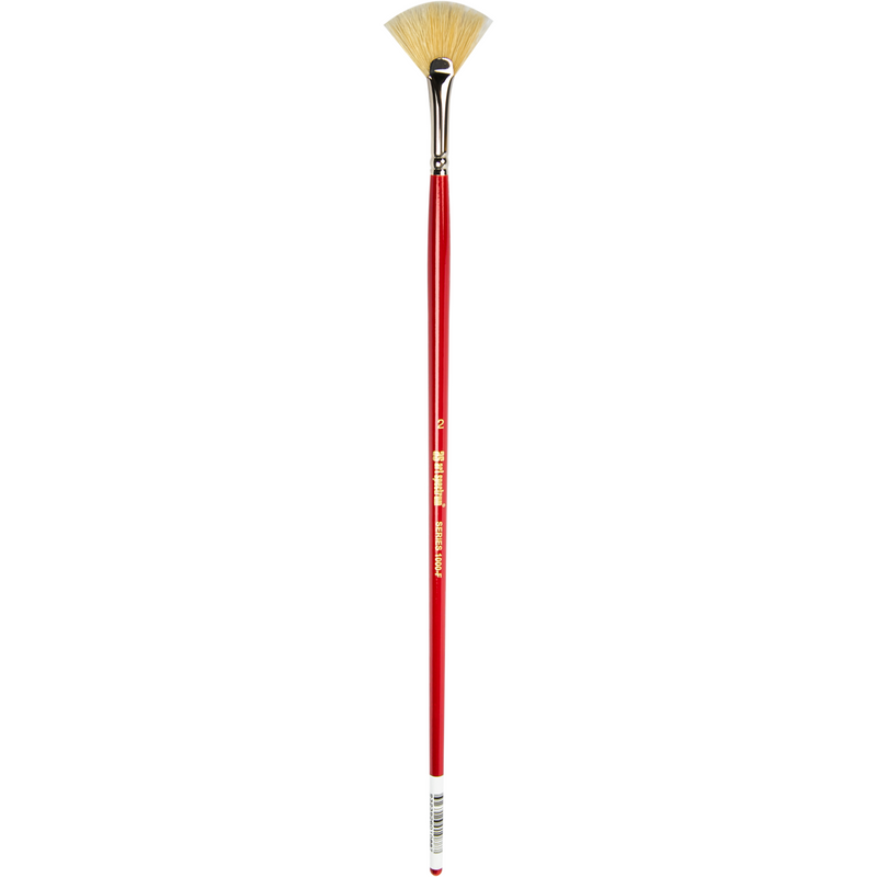 Wheat Art Spectrum Brush Series 1000 Interlocked Hog Bristle - Fan Size - 2 Paint Brushes