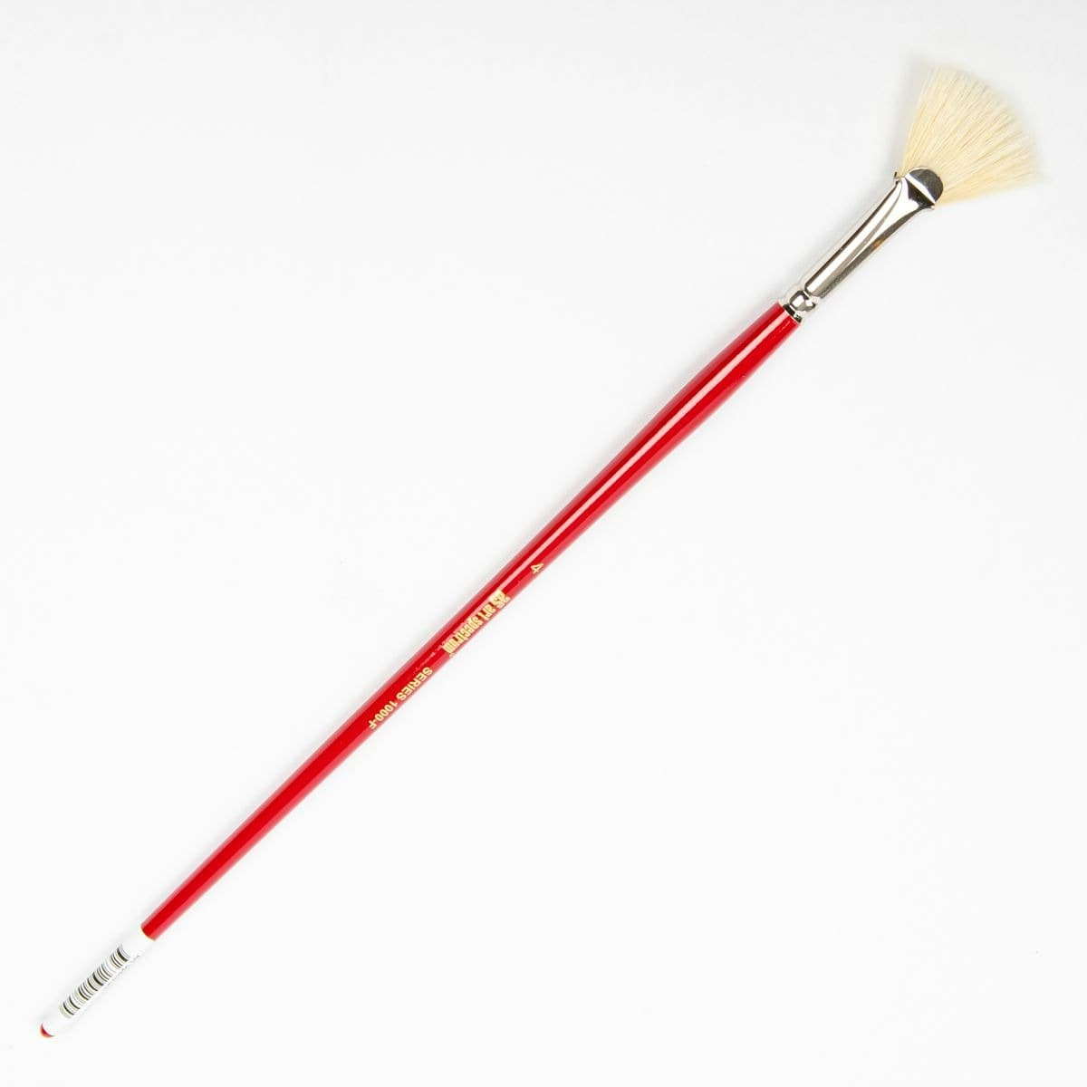 White Smoke Art Spectrum Brush Series 1000 Interlocked Hog Bristle - Fan Size - 4 Paint Brushes