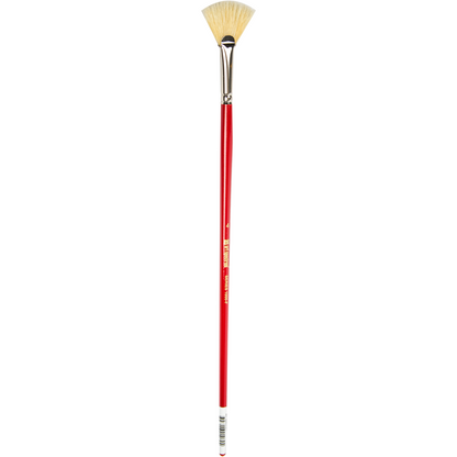 Wheat Art Spectrum Brush Series 1000 Interlocked Hog Bristle - Fan Size - 4 Paint Brushes