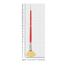 Dark Gray Art Spectrum Brush Series 1000 Interlocked Hog Bristle - Fan Size - 8 Paint Brushes