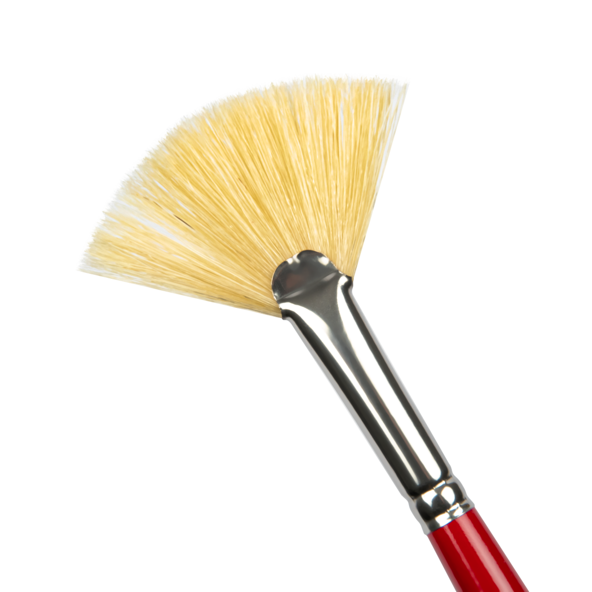 Light Goldenrod Art Spectrum Brush Series 1000 Interlocked Hog Bristle - Fan Size - 8 Paint Brushes