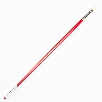 White Smoke Art Spectrum Brush Series 1000 Interlocked Hog Bristle - Flat Size - 2 Paint Brushes