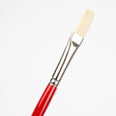White Smoke Art Spectrum Brush Series 1000 Interlocked Hog Bristle - Flat Size - 8 Paint Brushes