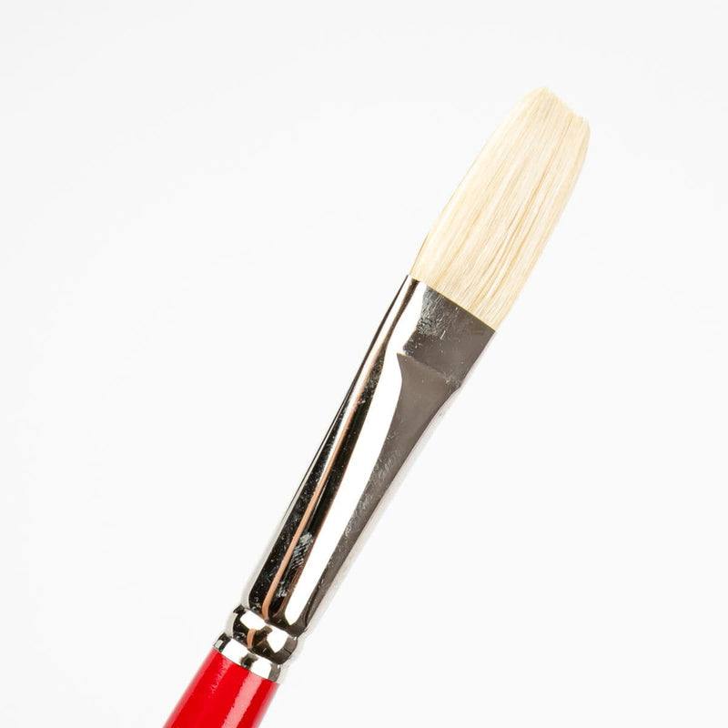 Snow Art Spectrum Brush Series 1000 Interlocked Hog Bristle - Flat Size - 10 Paint Brushes