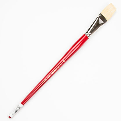 Snow Art Spectrum Brush Series 1000 Interlocked Hog Bristle - Flat Size - 12 Paint Brushes