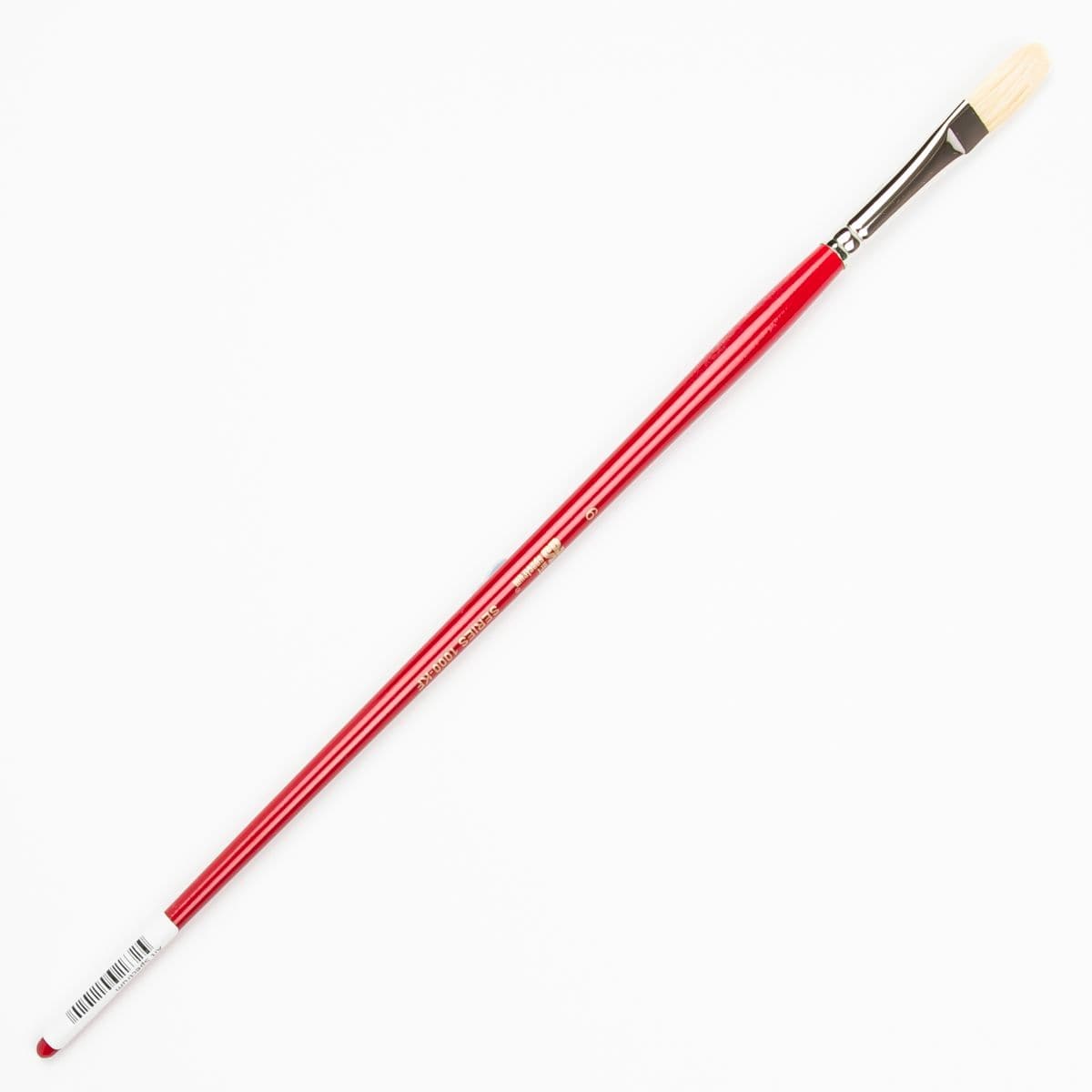 Snow Art Spectrum Brush Series 1000 Interlocked Hog Bristle - Filbert Size - 6 Paint Brushes