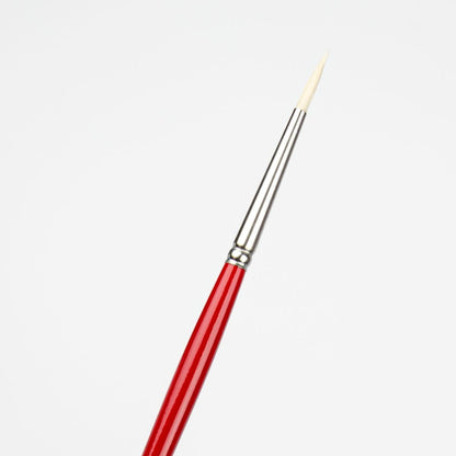 White Smoke Art Spectrum Brush Series 1000 Interlocked Hog Bristle - Round Size - 1 Paint Brushes