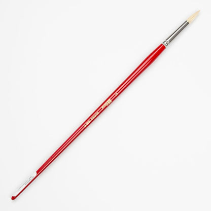 White Smoke Art Spectrum Brush Series 1000 Interlocked Hog Bristle - Round Size - 6 Paint Brushes