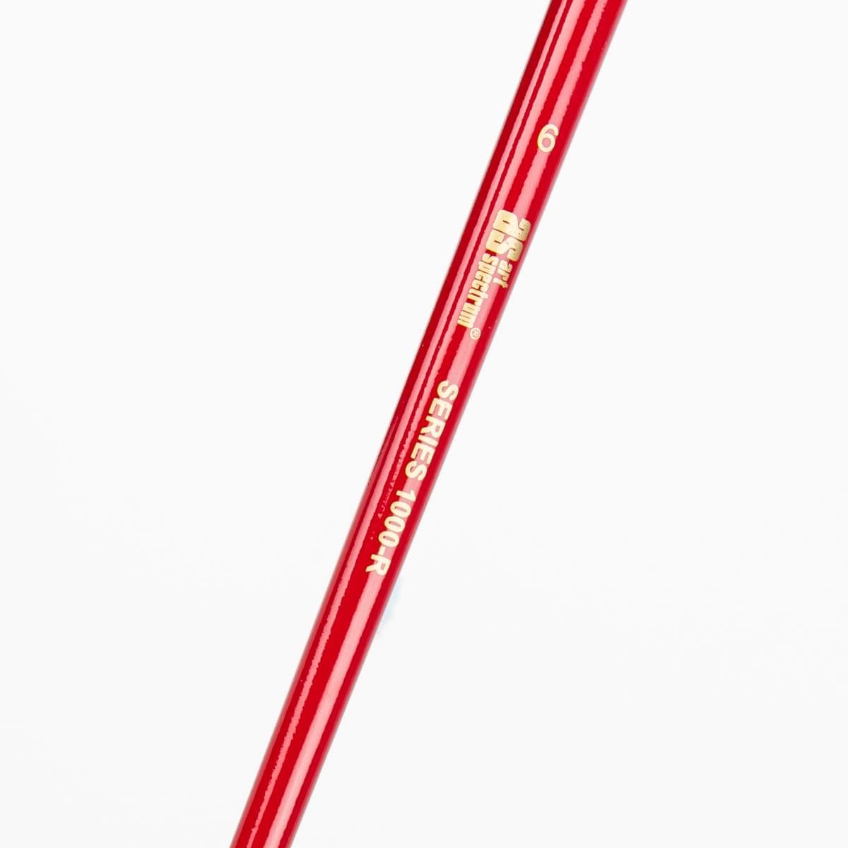 Snow Art Spectrum Brush Series 1000 Interlocked Hog Bristle - Round Size - 6 Paint Brushes