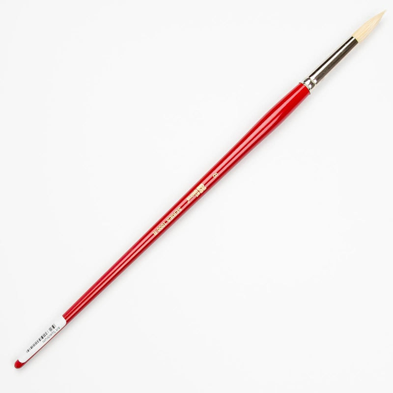 White Smoke Art Spectrum Brush Series 1000 Interlocked Hog Bristle - Round Size - 8 Paint Brushes