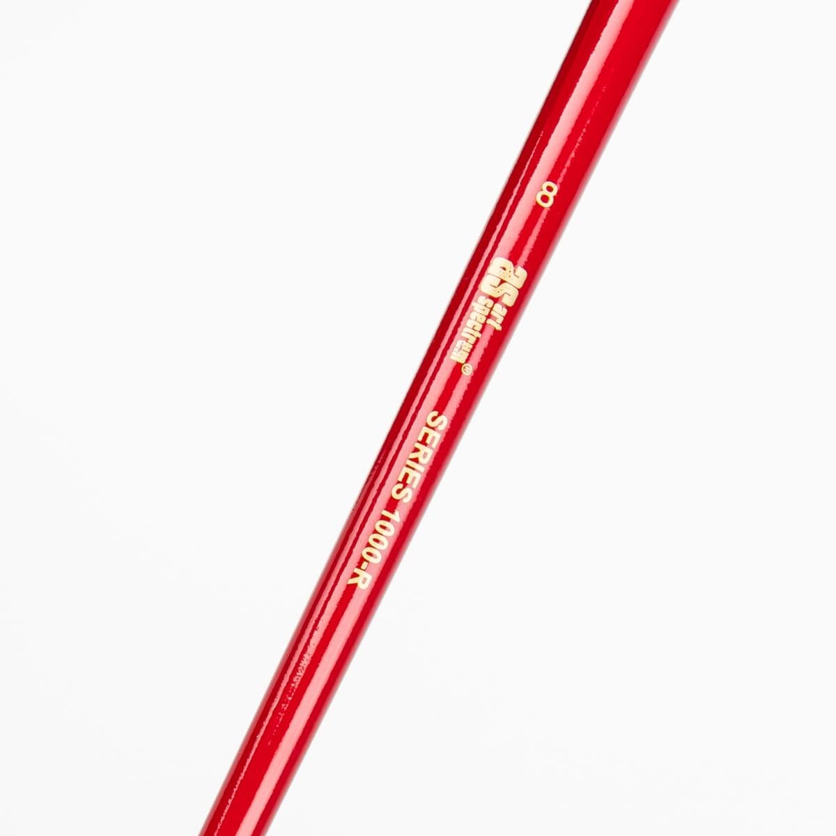 Snow Art Spectrum Brush Series 1000 Interlocked Hog Bristle - Round Size - 8 Paint Brushes